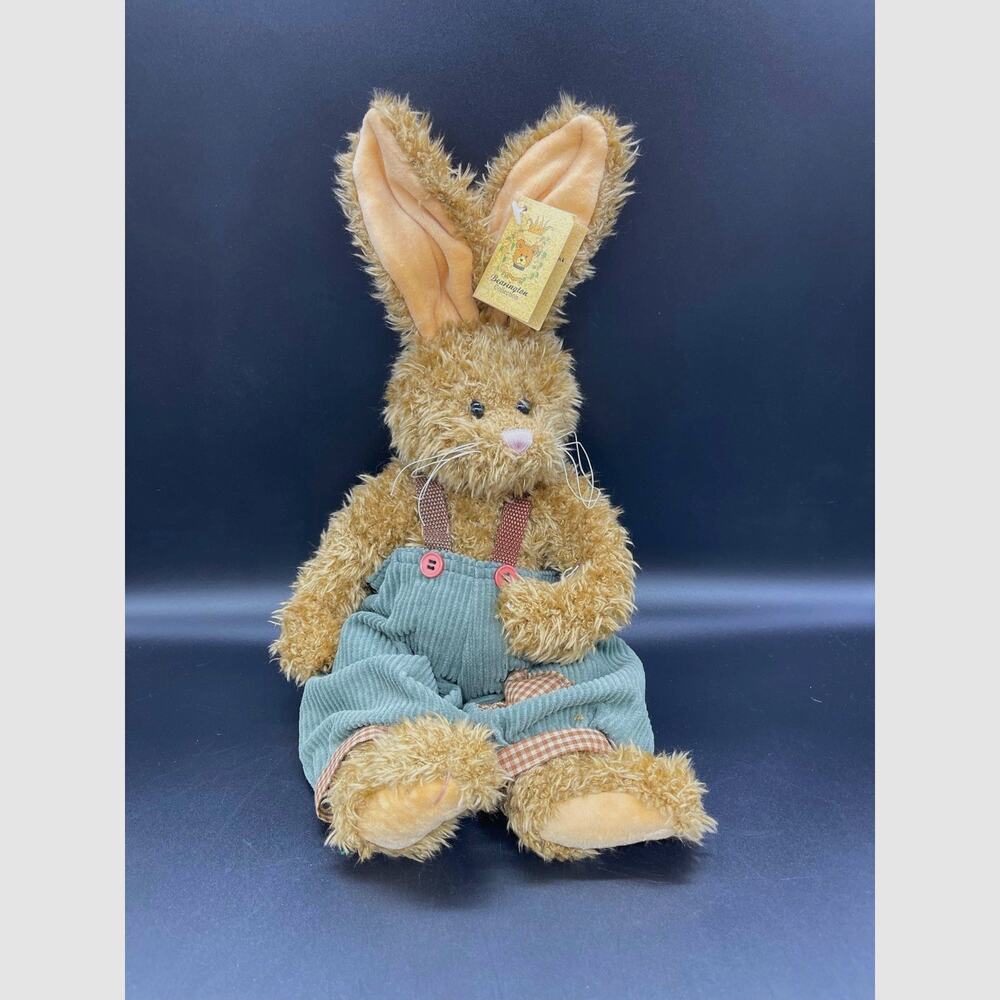 Bearington Easter Rabbit Bunny With Overalls Style 4034 With Tags
